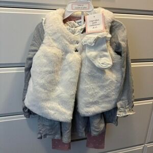 BRAND NEW WITH TAGS Cupcakes and Cashmere kids baby girl outfit 3-piece dress se